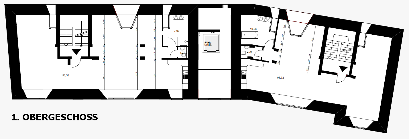 Grundriss 1. OG Bunkerloft